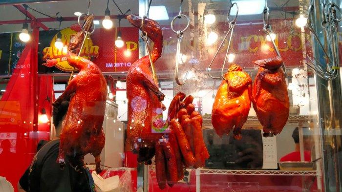 Sajian bebek peking dari Pekingducklovers, Rabu (11/10/2023).