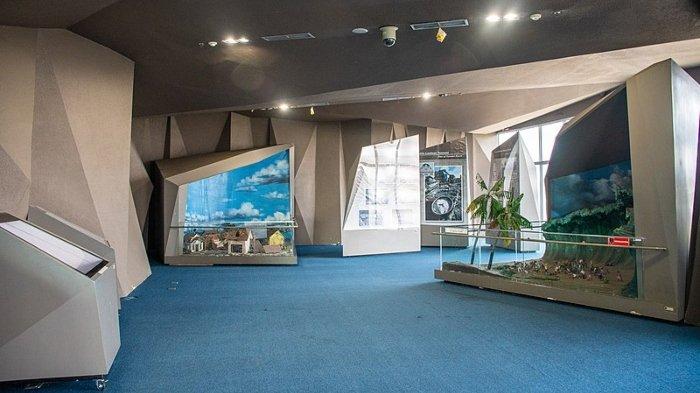 Salah satu sudut wisata Museum Tsunami Aceh di Kecamatan Baiturrahman, Kota Banda Aceh, Aceh.