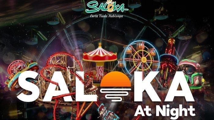 Saloka At Night di Saloka Theme Park Semarang, Jawa Tengah hadir mulai Agustus-Oktober 2024.