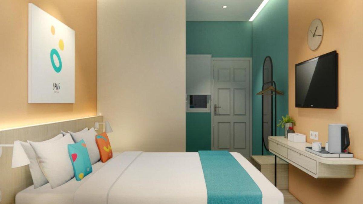 Ilustrasi tipe kamar yang ada di Sans WM Hotel Blitar