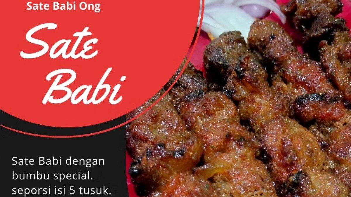 Sate Babi Ong, satu sate babi enak di Solo buat menu makan siang yang mengenyangkan.