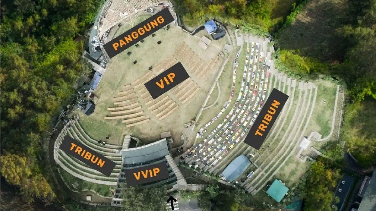 Seat map Jazz Gunung Bromo 2024.