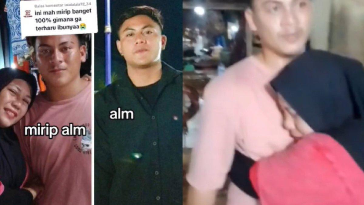 Seorang ibu menangis histeris saat bertemu pemuda di pasar. Ia langsung memeluknya karena pemuda tersebut mirip sekali dengan mendiang anaknya.