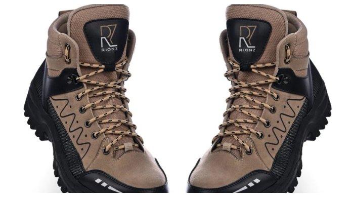 Sepatu hiking pria terbaik, produk dari Rionz Rodri Grey Black