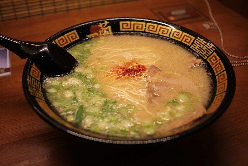 Seporsi menu Ichiran ramen di Jepang