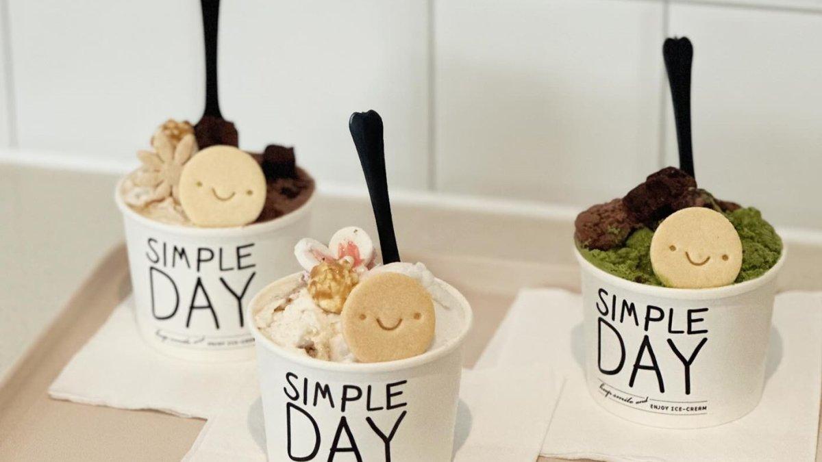 Simple Day Gelato, satu toko es krim terbaik di Bangkok Thailand yang terkenal dengan tempat estetik dan rasa unik.