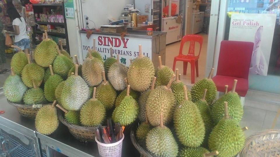 Sindy Durian, satu warung durian terbaik di Singapura.
