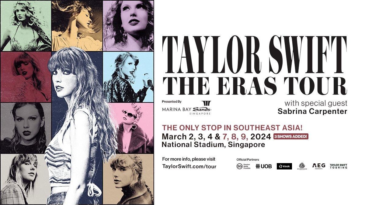 Singapore Sports Hub akan menggelar acara bertema Taylor Swift