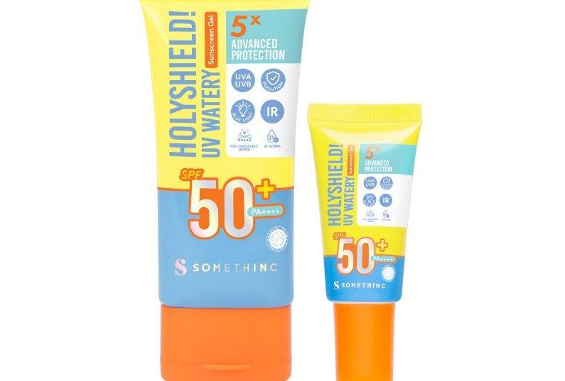 Somethinc, satu sunscreen SPF 50 terlaris 2024 yang dapat melindungi kulit dari paparan sinar matahari.