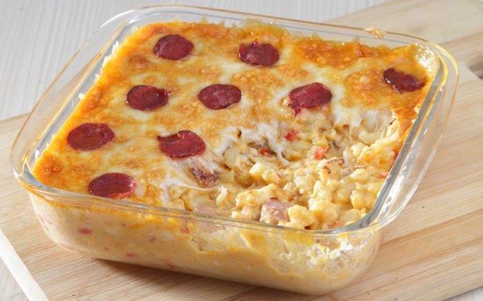 Spicy baked mac and cheese