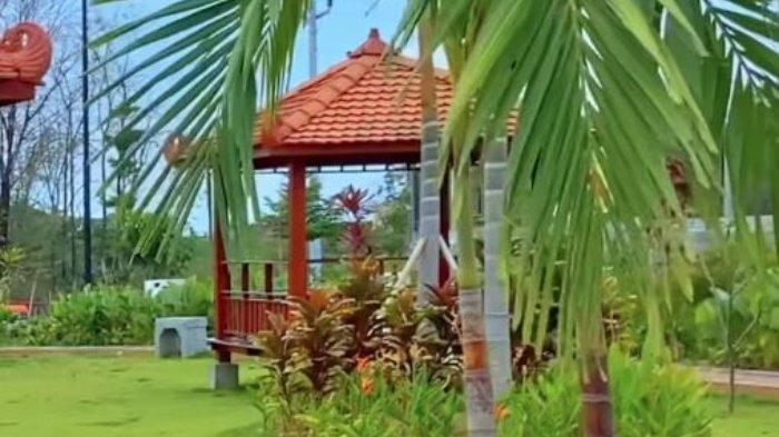 Spot gazebo untuk santai di Summerland Tirtamas Waterpark, tempat wisata baru di Kota Solo, Jawa Tengah.