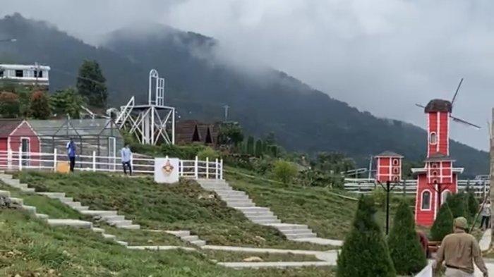Suasana Little Ranch, tempat wisata baru di Umbul Sidomukti, Kecamatan Bandungan, Kabupaten Semarang, Jawa Tengah.
