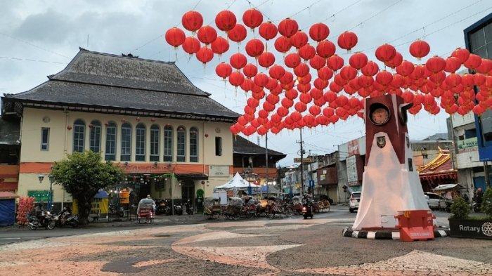 Suasana Pasar Gede Solo, Jawa Tengah.