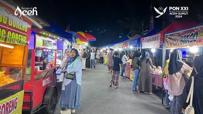 Suasana car free night di Taman Inen Mayak Teri, Takengon, Aceh Tengah.
