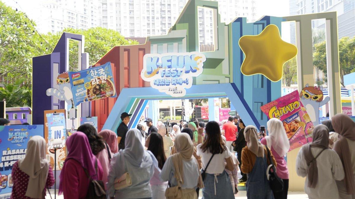 Suasana di K-Fun Fest 2025, festival bertema Korea yang berlangsung selama dua hari pada 10–11 Mei 2025