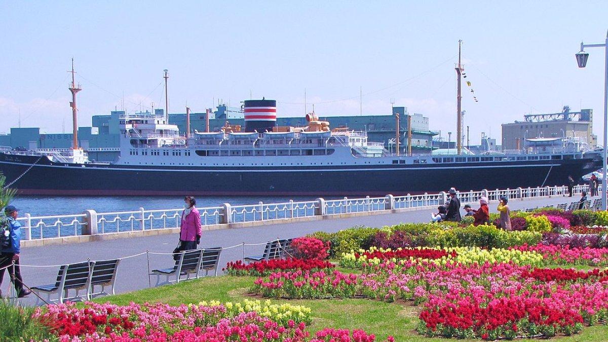 Taman Yamashita, satu tempat wisata terbaik di Yokohama Jepang.