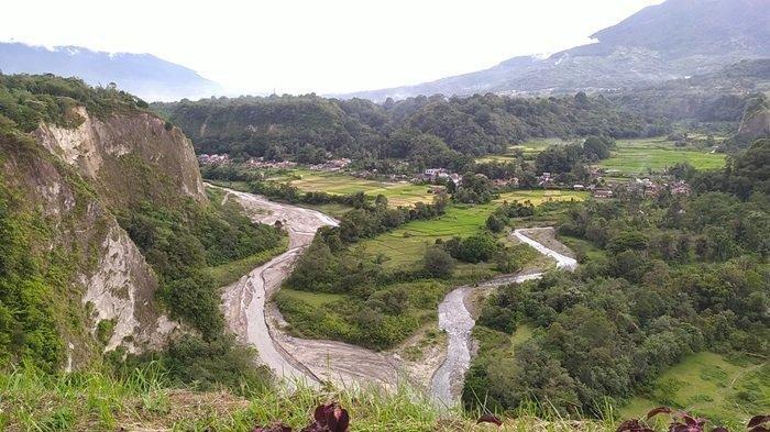 Penampakan objek wisata Tapian Tabiang Barasok yang berada di kawasan Lapau Batu, Kelurahan Bukik Apik Puhun, Kecamatan Guguak Panjang, Kota Bukittinggi, Sumatera Barat, Rabu (18/12/2024).