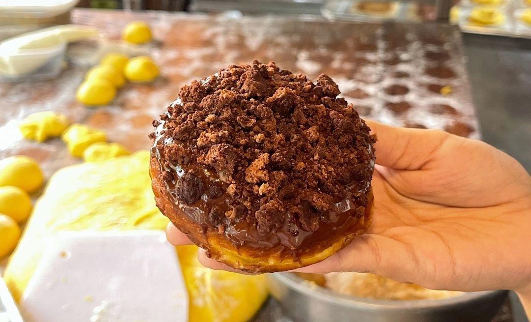 Salah satu menu donat di OO Donut.