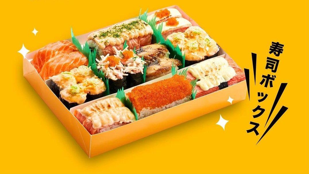 Salah satu menu Genki Sushi, tempat makan sushi enak di Bekasi.