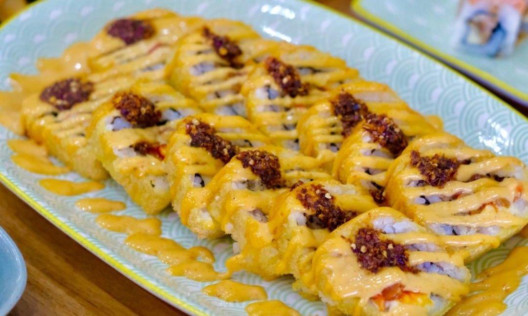Salah satu menu Sushimas, tempat makan sushi enak di Bekasi.