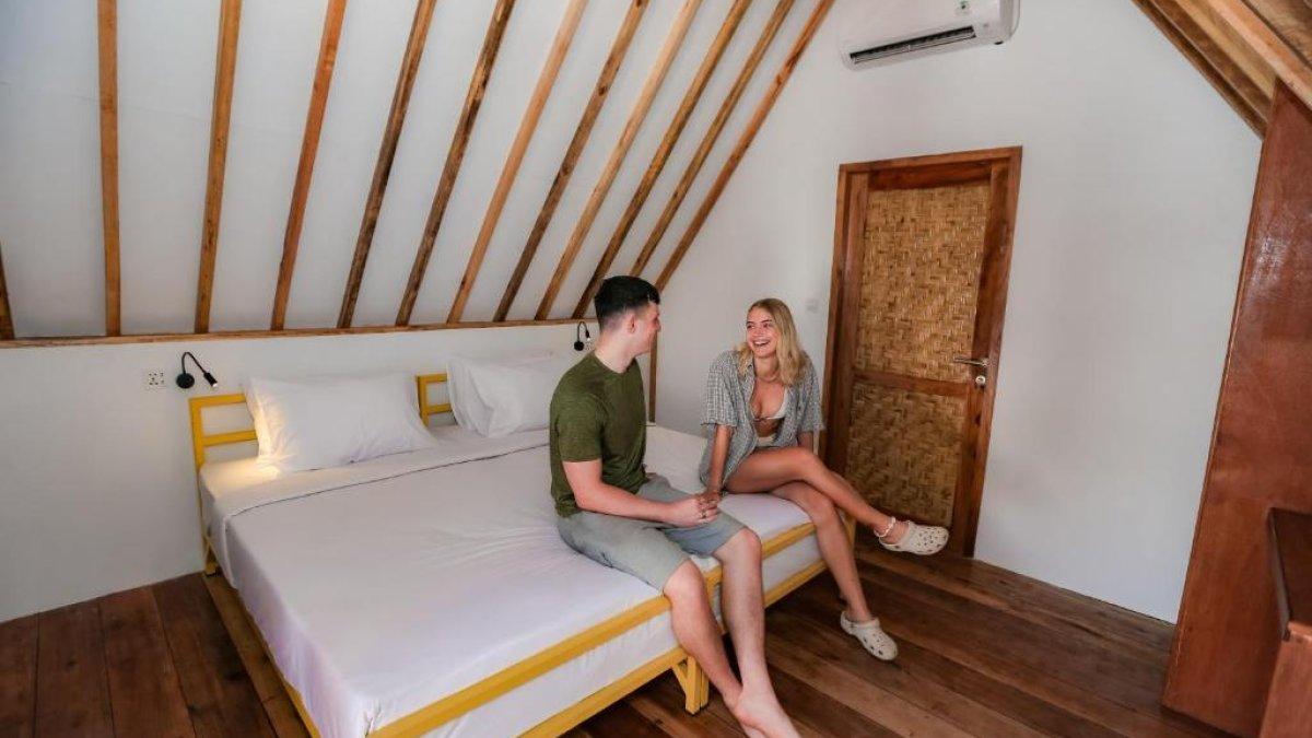 Ilustrasi tipe kamar yang ada di Mad Monkey Gili Trawangan