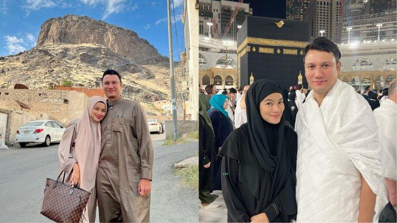 Titi Kamal menjalankan ibadah umrah di Tanah Suci bersama sang suami, Christian Sugiono.
