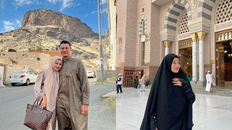 Titi Kamal menjalankan ibadah umrah di Tanah Suci bersama sang suami, Christian Sugiono.