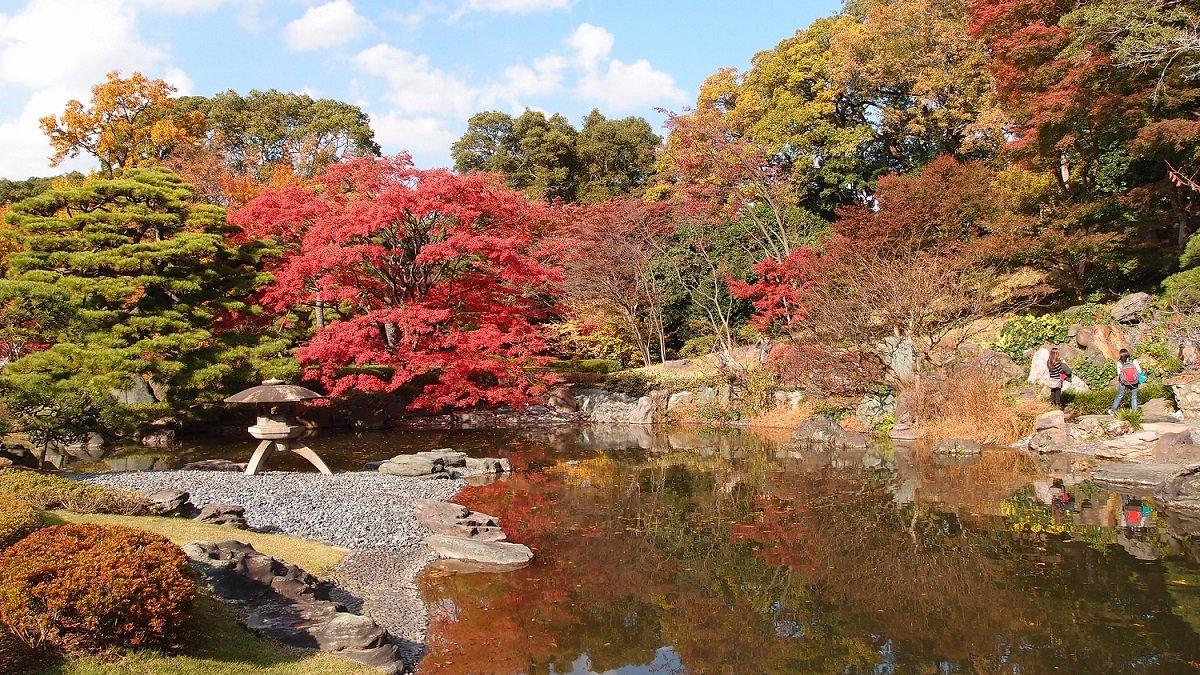 Tokyo Imperial Palace, satu taman terbaik di Tokyo Jepang.