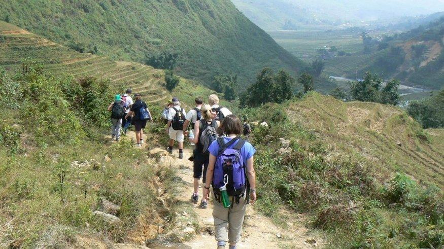 Trekking di Desa Lao Chai, Sa Pa, Vietnam.