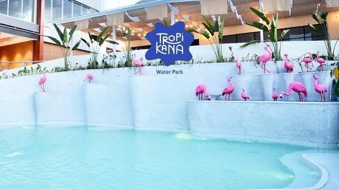 Tropikana Waterpark, kolam renang kece dan instagramable di Kecamatan Tampan, Kota Pekanbaru, Riau.