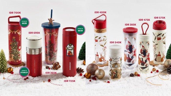 Tumbler Starbucks spesial warna merah dan putih