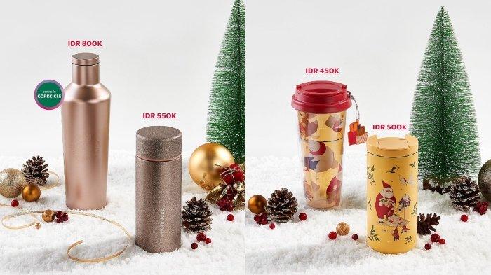 Tumbler Starbucks spesial warna rose gold dan kuning