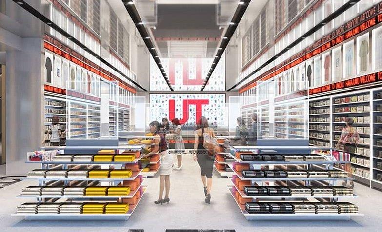 UNIQLO Harajuku Store, satu toko UNIQLO terbaik di Tokyo Jepang.