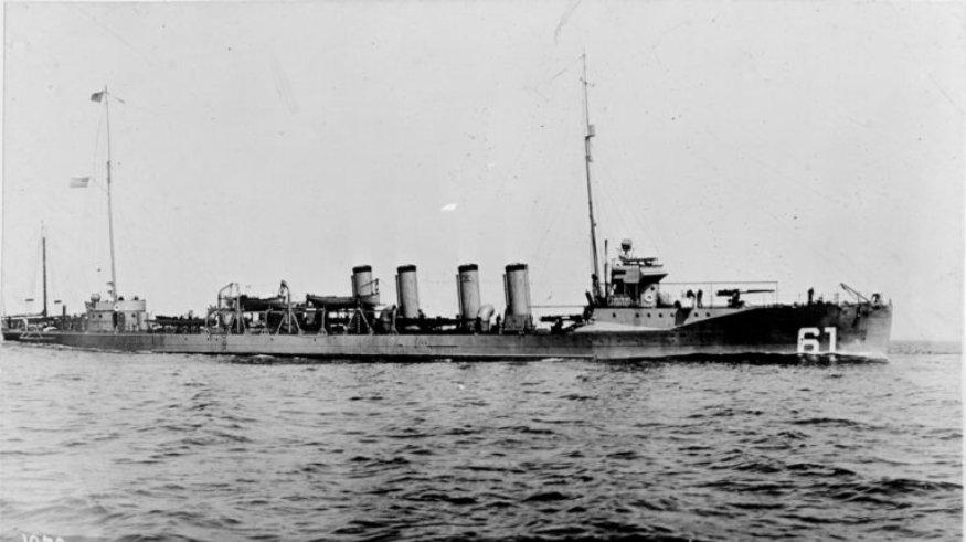 USS Jacob Jones pada tahun 1916.