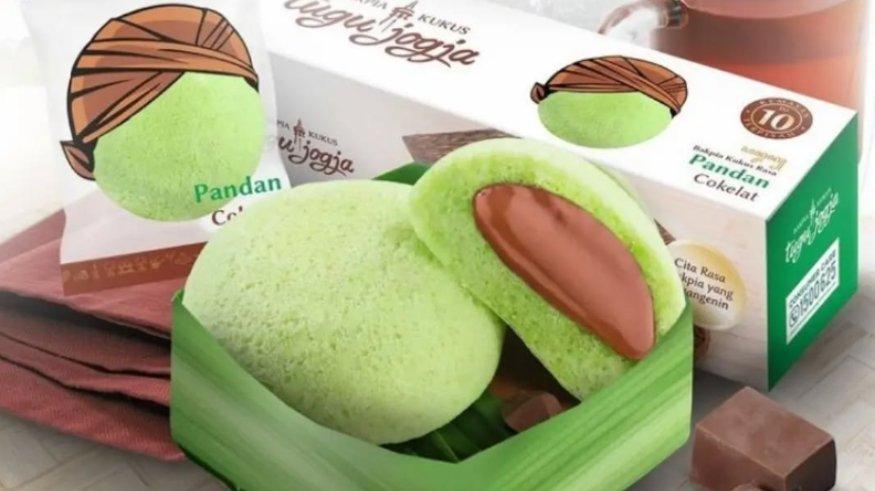 Varian pandan cokelat Bakpia Kukus Tugu Jogja.