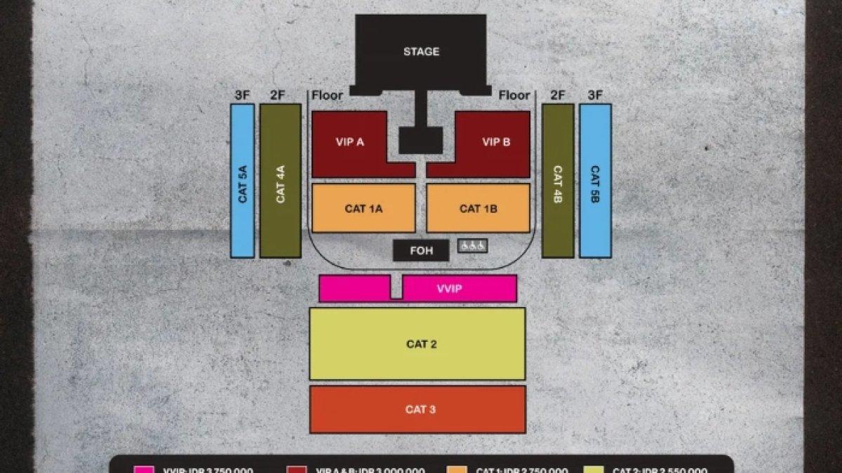 Venue dari 2NE1, gelar konser di Jakarta.