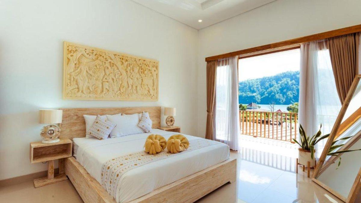 Villa Jempana Kintamani, satu hotel bintang 4 di Kintamani Bali yang mendapat rating 8 dengan tarif inap mulai Rp 500 ribuan.