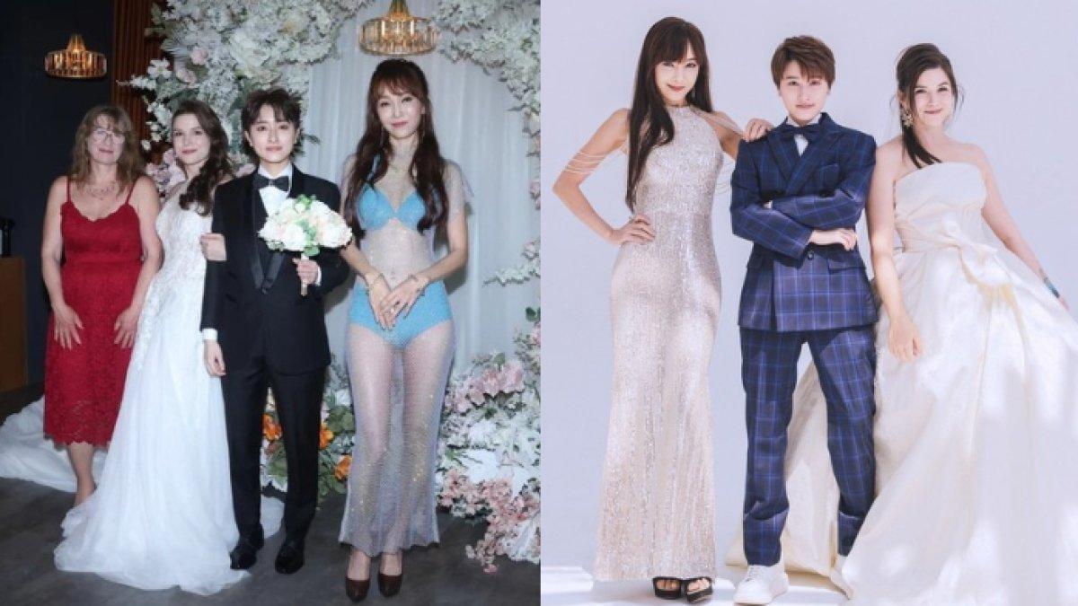 Viral ibu dari artis Taiwan Jin Cheng atau Zheng Liangxin, pakai bikini di pernikahan anaknya.
