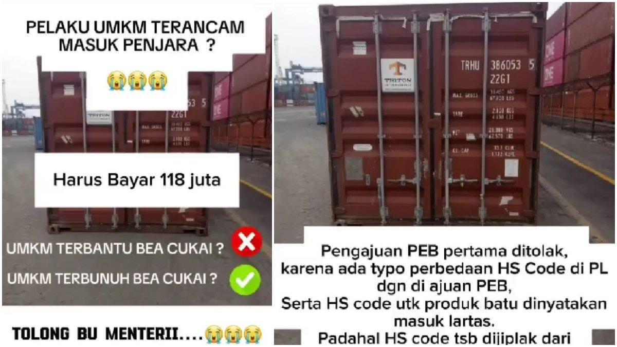 Viral kontroversi produk ekspor UMKM ditahan dan diminta bayar Rp 118 juta, Bea Cukai beri penjelasan ini.