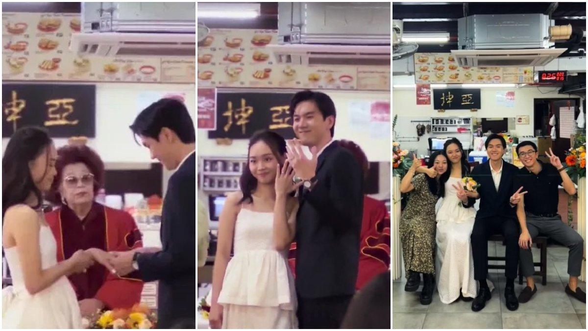 Viral pesta pernikahan yang digelar di kopitiam, atau kedai kopi tradisional di Malaysia dan Singapura.