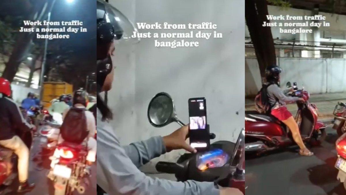 Viral seorang wanita yang melakukan rapat online saat mengendarai sepeda motor, sontak undang perdebatan di dunia maya.