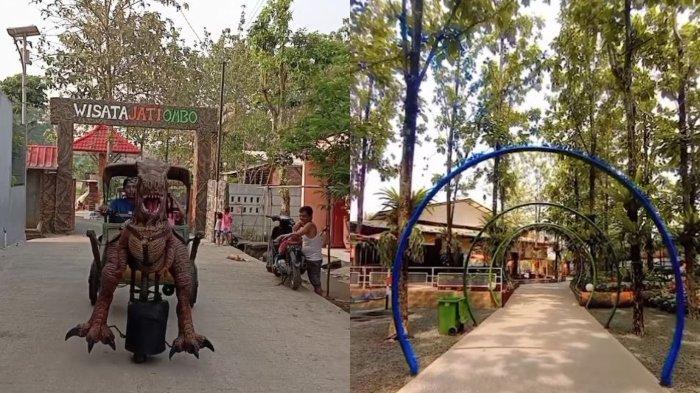 Wahana dan spot foto instagramable di Wisata Jati Ombo Kecamatan Parung Panjang, Kabupaten Bogor, Jawa Barat.