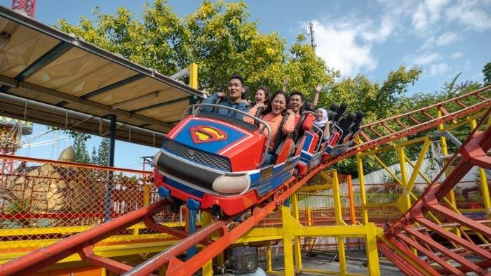 Wahana permainan di Jatim Park 1.
