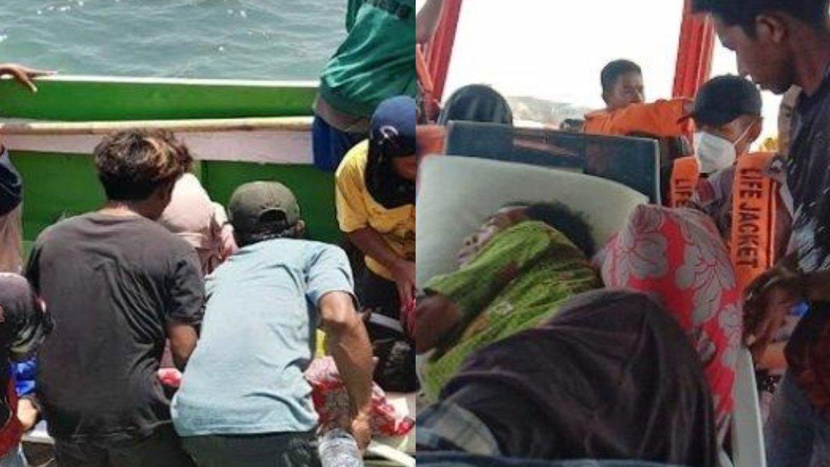 Kamaruddin yang menjadi korban gigitan komodo dievakuasi dari Pulau Komodo ke Labuan Bajo, Manggarai Barat, Rabu (1/11/2023).
