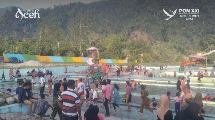 Obyek Wisata Waterboom Teger Miko Aceh Tenggara sering dipadati wisatawan lokal saat akhir pekan atau libur panjang.