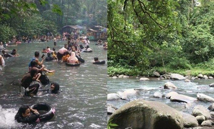 Wisata Alam Aik Nyet Sesaot, Narmada, Lombok Barat, Nusa Tenggara Barat.