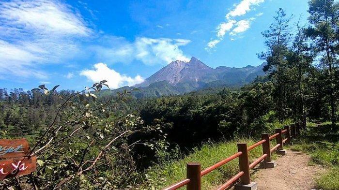 Spot panorama di wisata Deles Indah, Klaten, Rabu (16/6/2021).