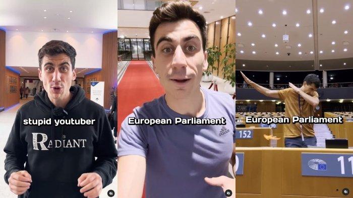 YouTuber terkejut ketika diterima bekerja sebagai anggota Parlemen di Eropa.