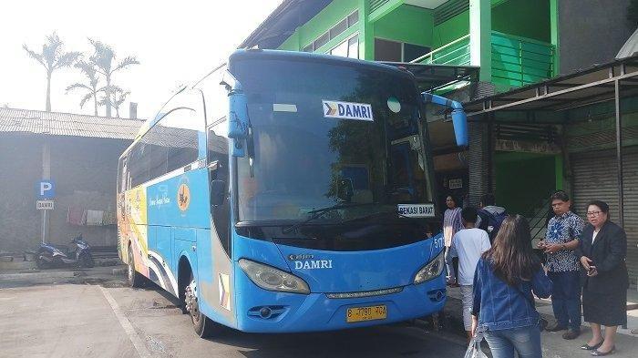 Angkutan bus DAMRI tujuan Bandara Internasional Soekarno Hatta (Seotta) telah tersedia di Terminal Kayuringin, Kota Bekasi, Jawa Barat, sejak Sabtu (13/6/2020).