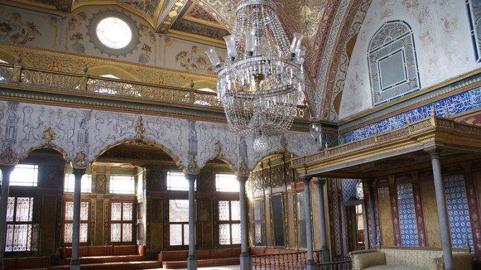 Bagian dalam Istana Topkapi, Istanbul, Turki.